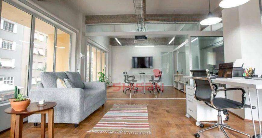 Conjunto comercial 136m² -  mobiliado - perto do metrô Mackenzie