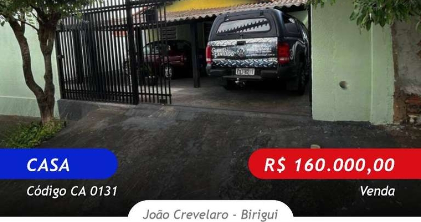 Vendo Casa com 2 Dormitórios -  João Crevelaro - Birigui-SP