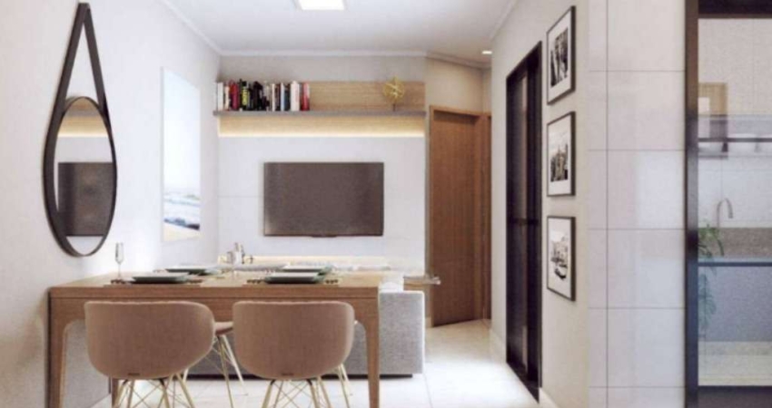 Apartamento com 2 dormitórios sendo 1 suíte e com 1 vaga de garagem