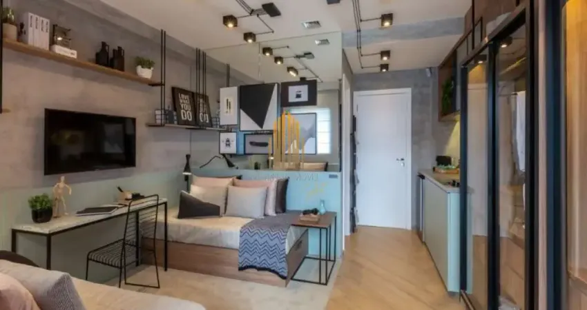 Edifício is consolação em vila buarque - studio de 27m² com quarto, cozinha e banheiro.