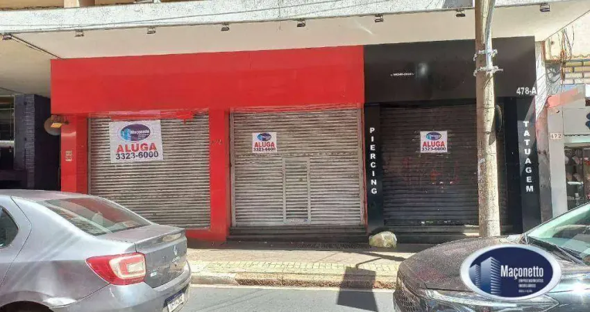 Aluga - salão com 250 m² - centro - ótima localização - rua visconde de inhaúma, entre as rua general osório e são sebastião - exclusivo.