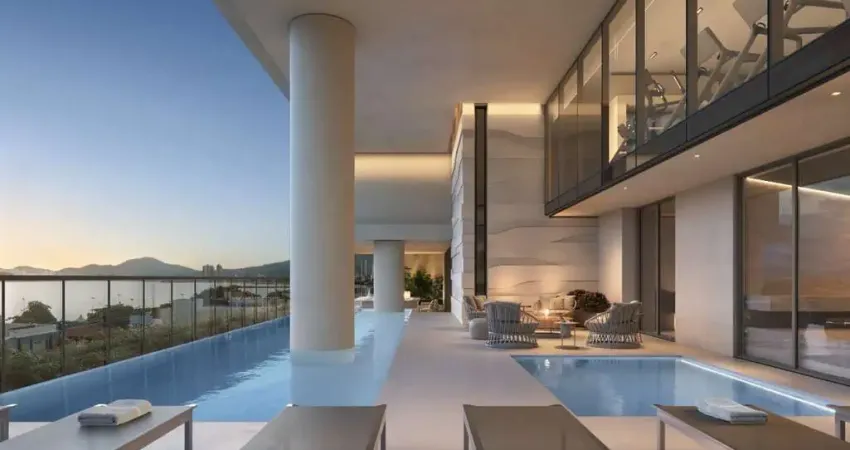 Cobertura na praia com 1 suíte master + 3 suítes à venda no centro de piçarras - sc a partir de r$ 9.978.950,81