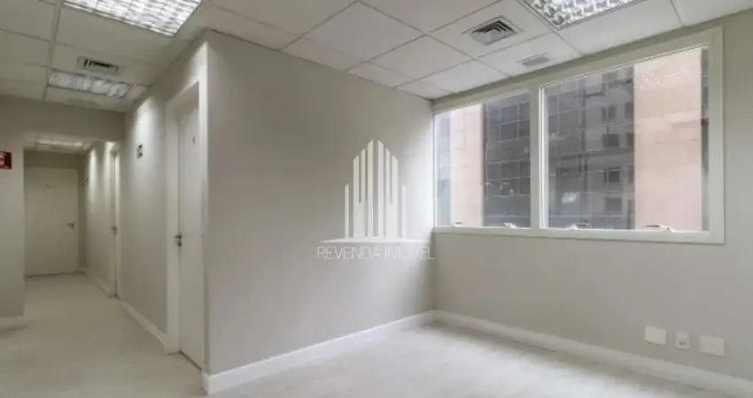 Conjunto comercial para locação na consolação, são paulo-sp: 3 salas, 2 banheiros, 1 vaga de garagem - 38m² de área