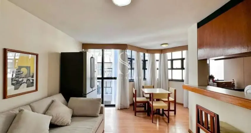 EDIFICIO BADEN SERVICE, CAMPO BELO- APARTAMENTO DE 54m² COM 1 DORMITÓRIO , 1 BANHEIRO E 1 VAGA Á VEN