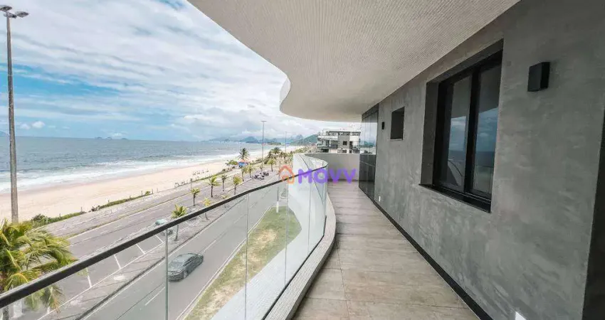 Apartamento à venda, 136 m² por r$ 2.450.000,00 - praia de piratininga - niterói/rj