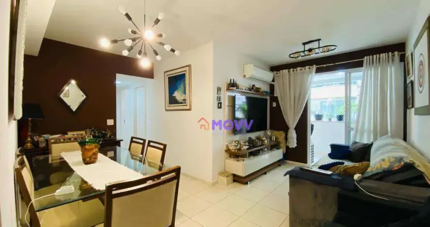Apartamento com 3 dormitórios à venda, 101 m² por r$ 790.000,00 - santa rosa - niterói/rj
