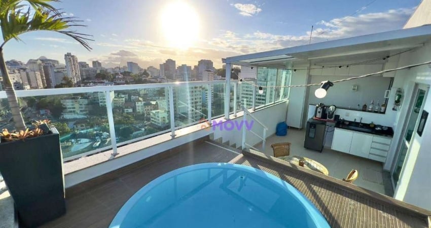 Cobertura à venda, 142 m² por r$ 1.390.000,00 - icaraí - niterói/rj