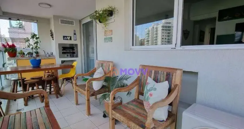 Apartamento de 3 quartos sendo 3 suítes, varanda, vaga e área de lazer completa a venda em icaraí - niterói