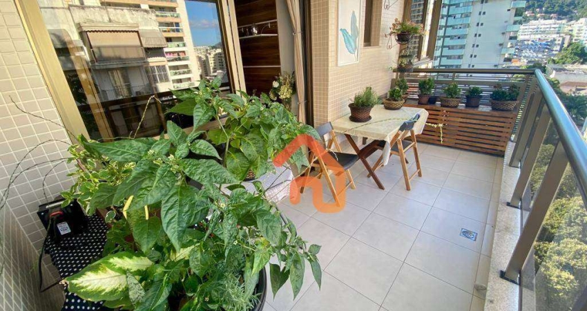 Apartamento com 2 quartos (2 suítes), 1 vaga à venda, 89 m² por r$ 849.000 - jardim icaraí - niterói/rj