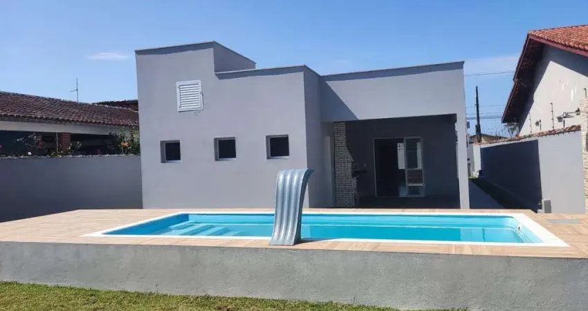 CASA NOVA 3 QUARTOS PISCINA  ÁREA GOURMET 350M MAR ITANHAÉM SP