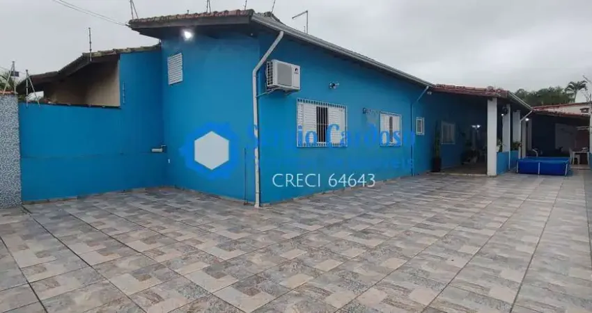 Casa 3 quartos 3 banheiros terreno 300m² apenas  300m mar  itanhaem sp