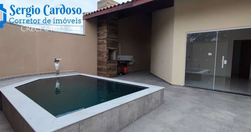 CASAS NOVAS 3 QUARTOS NO CIBRATEL! PISCINA E CHURRASQUEIRA ITANHAEM/SP