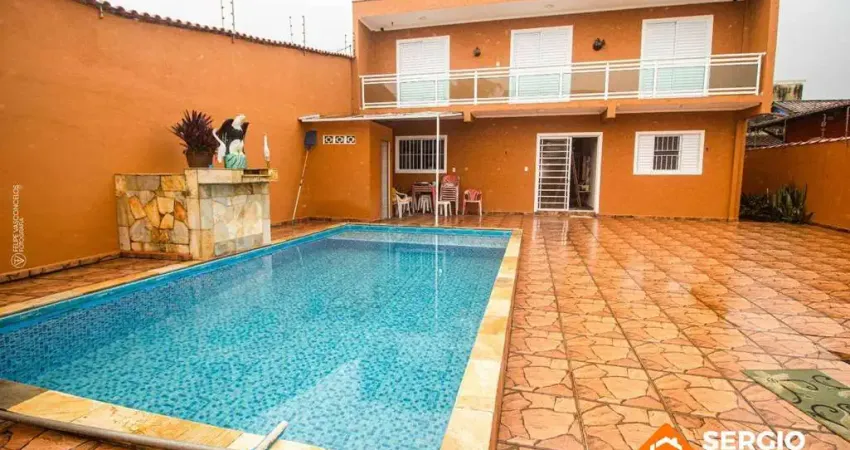 LINDO SOBRADO 5 QUARTOS 1 QUADRA DO MAR! PISCINA E CHURRASQUEIRA - ITANHAEM