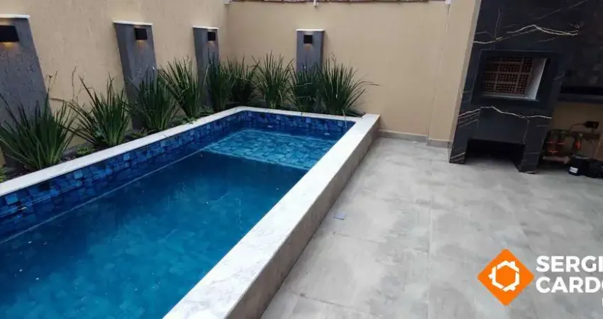 Lançamento! super moderna iluminação em led e piscina com banco molhado!
