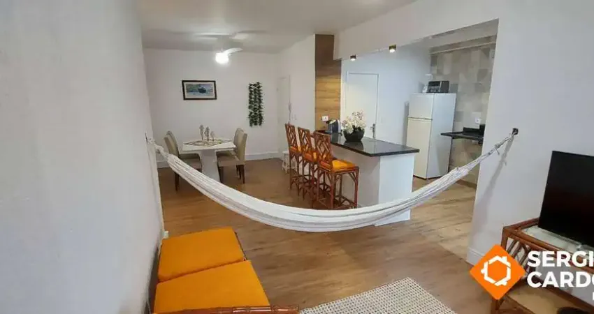 Apartamento mobiliado pé na areia na praia dos sonhos em itanhaém/sp