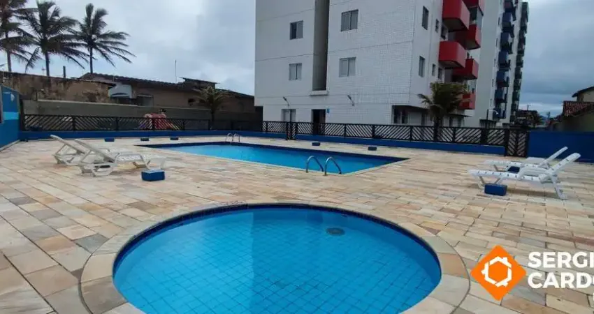 Apartamento pé na areia com vista para o mar - mobiliado! itanhaem/sp