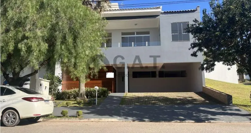Aluguel de casa em condomínioaldeia da serra de luxo em votorantim-sp: 4 quartos, 2 suítes, 3 salas, 1 banheiro, 4 vagas, 270m².