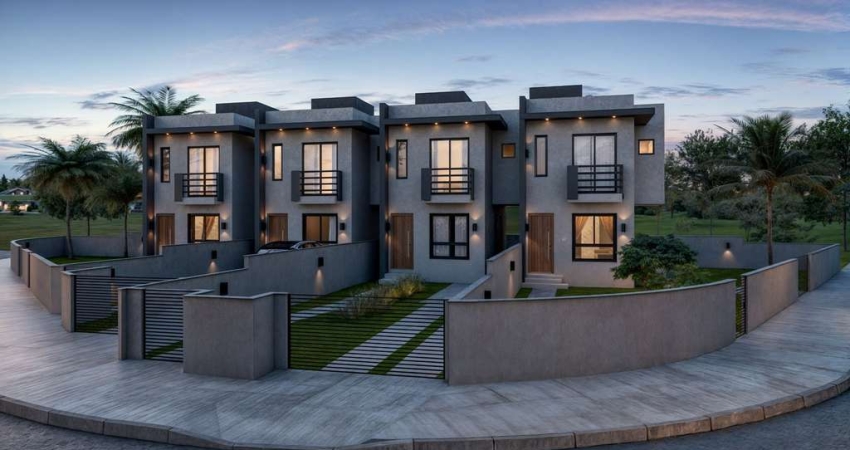 Excelente Sobrado de 2 Suítes e até 125,32m² de Terreno: Guarda do Cubatão - Palhoça/SC