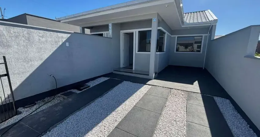 Excelente casa geminada com amplo terreno nos fundos: guarda do cubatão, palhoça/sc!