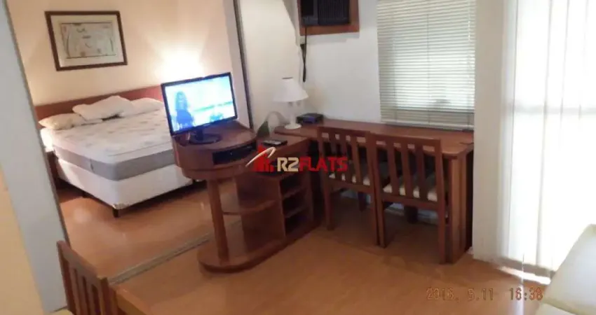 Flat com 1 quarto para alugar na Avenida Ibijaú, 364, Moema, São Paulo