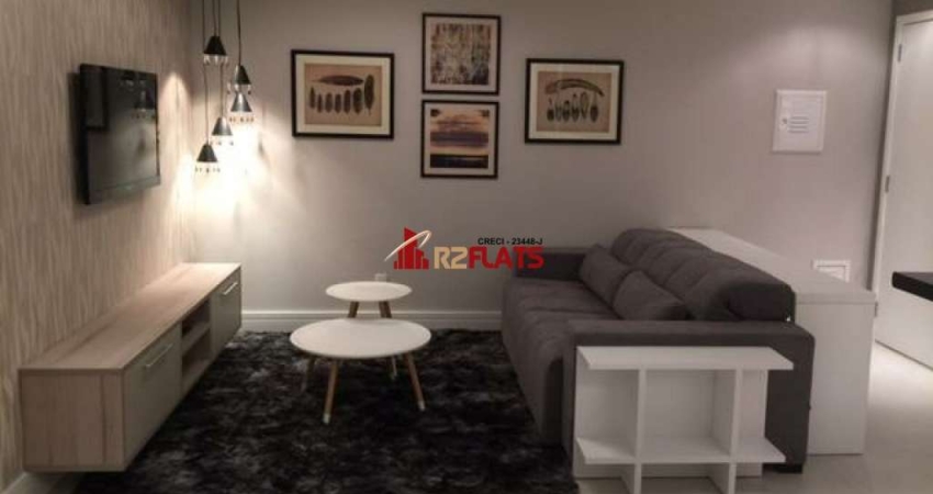 Flat com 2 quartos para alugar na Rua Professor José Leite e Oiticica, 434, Brooklin, São Paulo