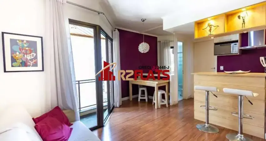 Flat com 1 quarto à venda na Avenida Rouxinol, 174, Moema, São Paulo