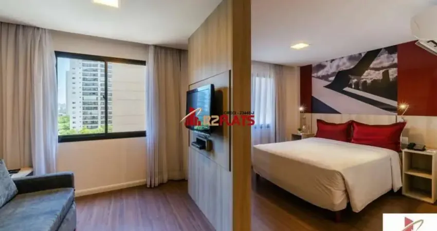 Flat com 1 quarto à venda na Avenida Jamaris, 100, Moema, São Paulo