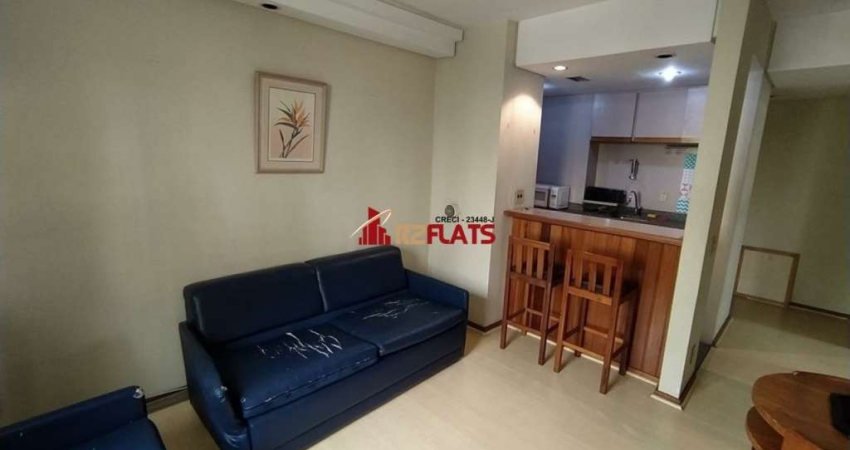Flat com 1 quarto para alugar na Avenida Ibijaú, 364, Moema, São Paulo