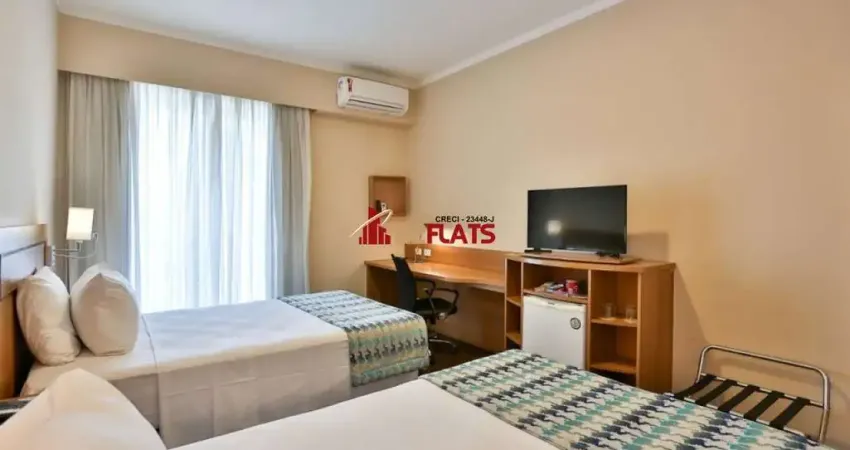 Flat com 1 quarto à venda na Avenida Sabiá, 825, Indianópolis, São Paulo