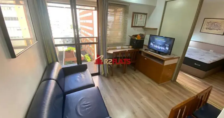 Flat com 1 quarto à venda na Avenida Ibijaú, 364, Moema, São Paulo