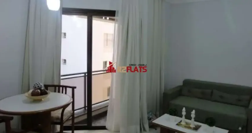Flat com 1 quarto à venda na Avenida Rouxinol, 174, Moema, São Paulo