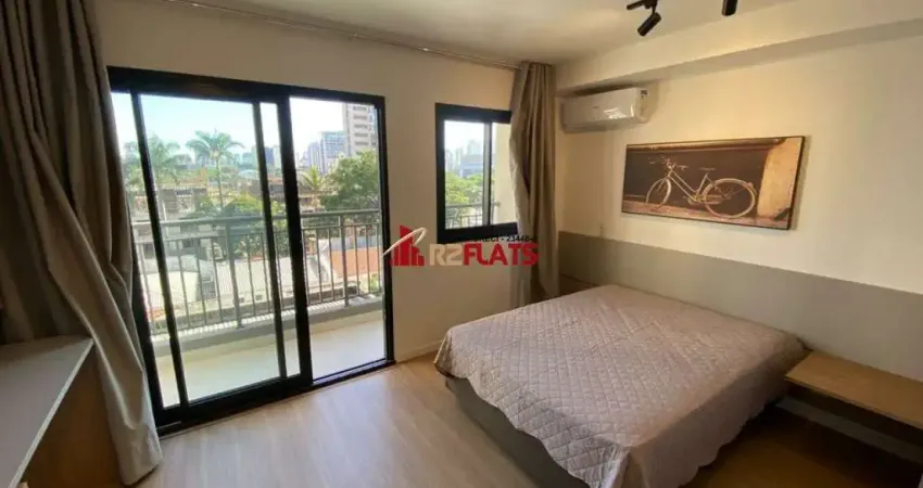 Flat com 1 quarto para alugar na Avenida das Carinas, 301, Indianópolis, São Paulo
