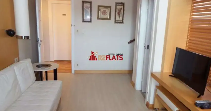 Flat com 1 quarto para alugar na Avenida Ibijaú, 355, Moema, São Paulo