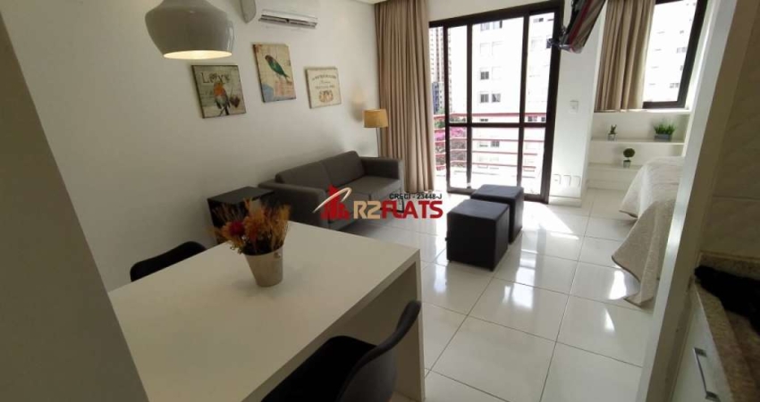 Flat com 1 quarto para alugar na Alameda Jauaperi, 1083, Moema, São Paulo
