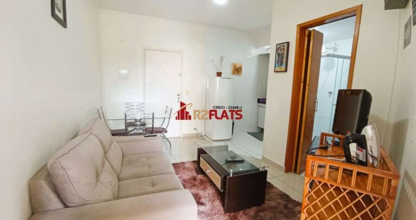 Flat com 1 quarto para alugar na Avenida Miruna, 399, Moema, São Paulo