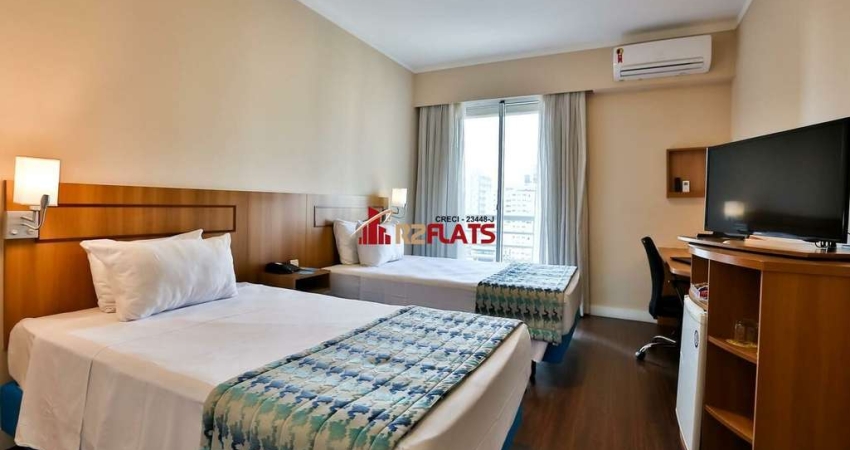 Flat com 1 quarto para alugar na Avenida Sabiá, 825, Moema, São Paulo