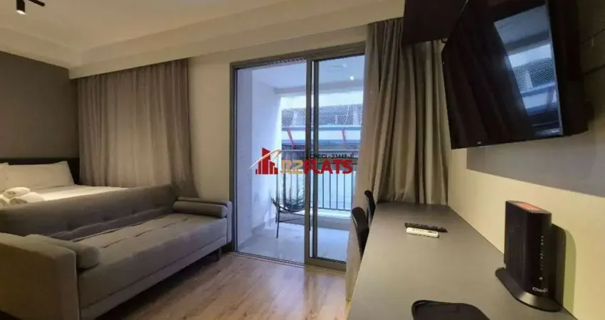 Flat com 1 quarto para alugar na Alameda dos Jurupis, 1809, Moema, São Paulo