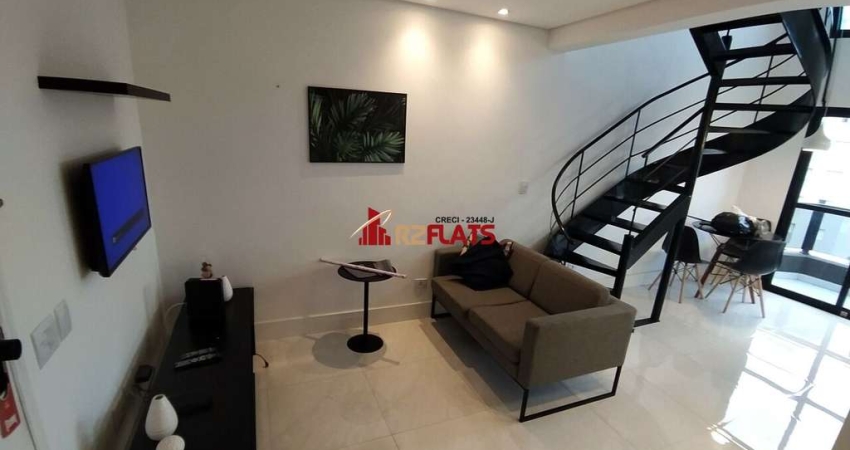 Flat com 1 quarto para alugar na Avenida Moema, 177, Moema, São Paulo