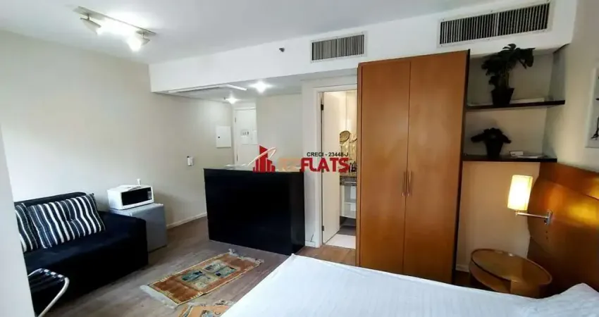 Flat com 1 quarto para alugar na Avenida Rouxinol, 57, Moema, São Paulo