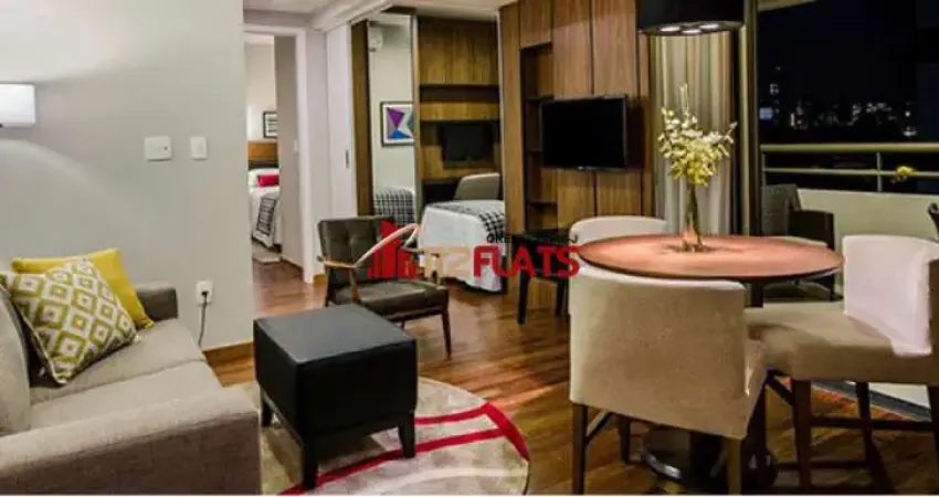 Flat com 1 quarto para alugar na Rua Ribeiro do Vale, 152, Brooklin, São Paulo