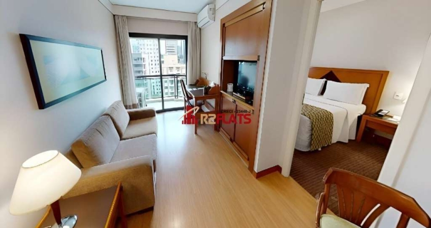 Flat com 1 quarto para alugar na Rua Guararapes, 1889, Brooklin, São Paulo
