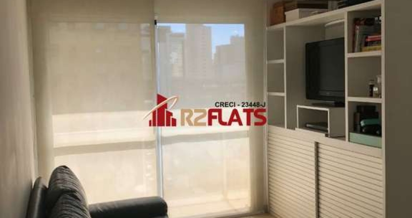 Flat com 1 quarto para alugar na Rua Juquis, 391, Moema, São Paulo