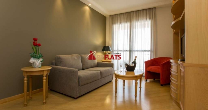 Flat com 1 quarto para alugar na Avenida Miruna, 320, Moema, São Paulo