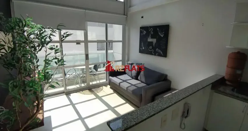 Flat com 1 quarto para alugar na Avenida Rouxinol, 77, Moema, São Paulo