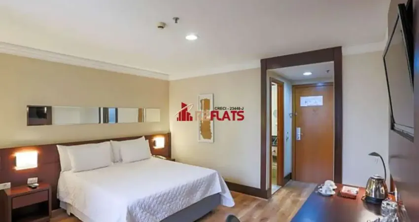 Flat com 1 quarto para alugar na Rua Vieira de Morais, 1960, Campo Belo, São Paulo