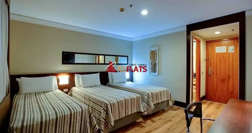 Flat com 1 quarto para alugar na Rua Vieira de Morais, 1960, Campo Belo, São Paulo