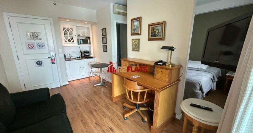 Flat com 1 quarto à venda na Avenida Jandira, 501, Moema, São Paulo