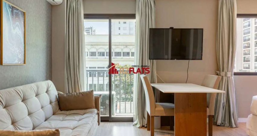 Flat com 1 quarto à venda na Avenida Jandira, 501, Moema, São Paulo