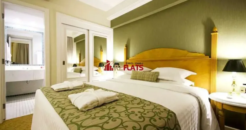 Flat com 1 quarto à venda na Avenida Jandira, 501, Moema, São Paulo