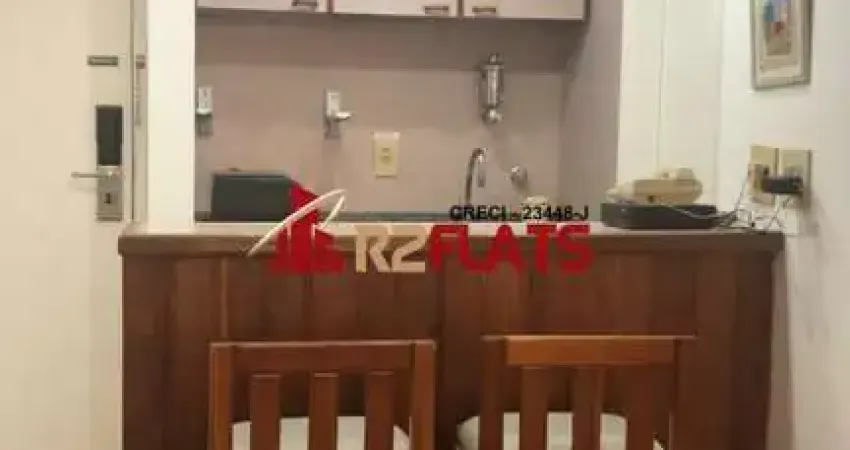 Flat com 1 quarto para alugar na Avenida Ibijaú, 364, Moema, São Paulo